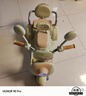 麥格萌兒童電動(dòng)車(chē)摩托車(chē)三輪車(chē)1-3-6歲可坐大人男女寶寶親子雙座玩具車(chē) 綠【單驅+6v4.5電瓶+早教音樂(lè )】 曬單實(shí)拍圖