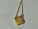 夢(mèng)金園黃金項鏈女古法太陽(yáng)花鑲莫桑鉆足金吊墜送女友生日禮物 45cm-金重約6.22g 曬單實(shí)拍圖