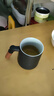 平仄木柄茶水分離杯泡茶杯380ml陶瓷馬克杯辦公室水杯教師節(jié)禮物 曬單實拍圖