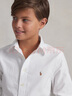 Polo Ralph Lauren 拉夫勞倫 男童 經(jīng)典款棉質(zhì)牛津布襯衫RL34377 100-白色 L 曬單實(shí)拍圖