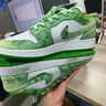 耐克（NIKE）球鞋定制AirJordan1武林新中式甘米熊潑墨復古男女籃球鞋 甘米熊 43 曬單實(shí)拍圖