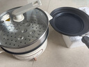 美的（Midea）烤肉鍋電烤盤多功能電火鍋一鍋多用電煮鍋分體式燉蒸煮一體電熱鍋火鍋專用鍋烤涮一體多功能料理鍋 9.5L 【配煎烤盤和蒸籠】HGE2803 曬單實(shí)拍圖