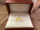 周生生黃金戒指 足金愛(ài)情密語(yǔ)皇冠戒指女款 生日禮物90227R 計價(jià) 2.95克 曬單實(shí)拍圖