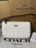 蔻馳（COACH） Nolita 19 經(jīng)典老花印花拉鏈單肩手提包腋下包麻將包女包 粉筆白色CW426IMXU5 曬單實(shí)拍圖