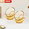 康寧餐具 pyrex百麗耐熱玻璃飯碗4只碗具套裝蒸蛋碗小碗吃飯碗耐高溫 曬單實(shí)拍圖