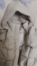雪中飛羽絨服女短款羽絨服女簡(jiǎn)約時(shí)尚百搭小個(gè)子連帽保暖外套 米灰色 M 曬單實(shí)拍圖