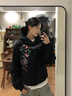 回力開衫衛(wèi)衣褂子男新款學(xué)院風(fēng)重磅連帽上衣服青少年春秋休閑男裝外套 淺米(h旅行貼胸標(biāo)) M 170(建議100斤-120斤左右) 曬單實(shí)拍圖