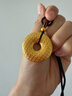 金至尊（3DG Jewellery）許凱同款歲歲平安扣黃金吊墜5D硬足金珠黃水晶帶編繩項鏈禮物計價(jià) 金珠款-總重11.22克（金重8.52克） 曬單實(shí)拍圖