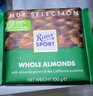 瑞特滋（RITTER SPORT）開(kāi)心果牛奶巧克力100g 休閑零食糖果節日禮物送男女友 曬單實(shí)拍圖