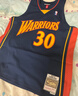MITCHELL & NESS官方勇士庫里球衣09-10賽季球迷版復古運動(dòng)背心球衣 勇士/庫里09-10賽季復古球衣 L 曬單實(shí)拍圖