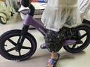 喜爾唯兒童平衡車可調(diào)節(jié)1到12歲寶寶滑步車小孩自行車輕便無腳踏自行車 14寸 暗夜紫【4-10歲適用】 +禮包 曬單實(shí)拍圖
