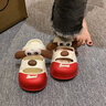 巧丂小狗包頭洞洞拖鞋女夏季新款透氣厚底外穿時尚踩屎感沙灘涼鞋 紅色 38-39 大鼻狗 曬單實拍圖