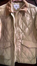 森馬（Semir）棉服女冬季中長款輕薄寬松拼接燈芯絨翻領(lǐng)插肩袖棉衣101724112007 曬單實(shí)拍圖