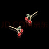 AJIDOU阿吉豆耳釘【線下商城同款】小眾甜美時尚櫻桃耳飾七夕禮物送女友 曬單實(shí)拍圖