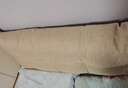 亞麻床頭軟包三角長(cháng)靠墊床上護腰靠枕榻榻米大靠背可拆洗 清爽亞麻面料-奶茶 180*50*15cm（夏季不悶熱） 曬單實(shí)拍圖