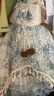 G.DUCKKIDS女童連衣裙夏裝2025新款洋氣兒童洛麗塔公主裙女孩夏季蓬蓬紗裙子 送拖尾+MDDUO2529田園風(fēng)貝殼洛麗 100 cm 曬單實(shí)拍圖