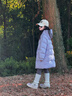巴拉巴拉balaOne兒童羽絨服女童防風(fēng)保暖冬連帽小香風(fēng)上衣2025新 紫色調(diào)00377-白鴨絨 150 (充絨量151g） 曬單實(shí)拍圖