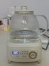 九陽(yáng)（Joyoung）凈萃全玻璃0膠水養生壺  辦公室多功能煮茶器花茶壺 燒水壺恒溫電熱水壺 24h預約保溫 1L WY107 曬單實(shí)拍圖