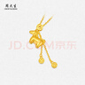 周大生黃金項鏈古法馬上有錢(qián)項鏈好運自帶送女友媽媽紀念日情人節禮物 約6.1g 曬單實(shí)拍圖