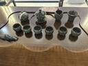 景德鎮茶具套裝泡茶壺茶杯家用高檔陶瓷辦公室用禮盒 龍泉窯12頭刻畫(huà)款【恰意逍遙】 禮盒裝 曬單實(shí)拍圖