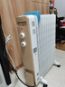 美的（Midea）【金縷衣】取暖器家用/電暖器/電暖氣/加濕烘衣/13片全屋大面積取暖器/電熱油汀取暖器NY2213-18GW 曬單實(shí)拍圖