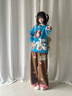 哈魯迪牛仔褲女秋季美式復古長(cháng)褲美拉德小熊刺繡高級感寬松百搭闊腿褲子 棕色 M （85-105斤） 曬單實(shí)拍圖