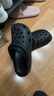 名創(chuàng  )優(yōu)品（MINISO）洞洞鞋男夏季外穿沙灘涼鞋防滑厚底踩屎感包頭涼拖鞋黑色44-45 曬單實(shí)拍圖