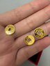 行金銀中黃金吊墜 五帝幣財(cái)神平安扣 DIY編織手繩手鏈生日禮物 送寶寶親戚 乾隆通寶 約1g 克重多退少補(bǔ) 曬單實(shí)拍圖