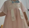 巴厘小豬【斷碼清倉】漢服女童連衣裙夏裝超仙禮服兒童甜美公主裙夏季短袖 粉色 100 cm 曬單實拍圖