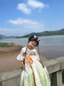 安妮優(yōu)兒中秋節女童漢服中國風(fēng)超仙連衣裙2025裙子古風(fēng)兒童古裝 綠色 110 曬單實(shí)拍圖
