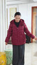 雪中飛羽絨服女2025款冬季短款寬松翻領(lǐng)保溫外套媽媽裝紅色XL 曬單實(shí)拍圖