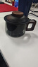 瓷牌茗茶具玻璃茶水分離泡茶杯辦公室帶蓋陶瓷內膽過(guò)濾創(chuàng  )意個(gè)人墩墩茶杯 青灰墩墩三件杯-陶瓷內膽（黑） 曬單實(shí)拍圖