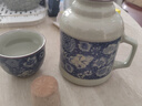 韻化汝窯青花悶茶壺可養復古馬克杯大容量冷水壺帶蓋陶瓷防燙暖水壺杯 繁花水壺+單杯 450ml 曬單實(shí)拍圖