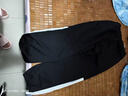 NASA BASE秋季運動(dòng)褲子男拼接加絨大碼衛褲寬松休閑長(cháng)褲2025青少年束腳褲潮 黑白色 L （建議115-125斤） 曬單實(shí)拍圖