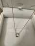 范琦（Fanci）珠寶 莫比烏斯系列心動循環(huán)項鏈18k金項鏈女款吊墜 18K金+合成立方氧化鋯吊墜 無規(guī)格 曬單實拍圖