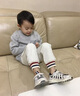 G.DUCKKIDS小黃鴨兒童羊毛衫男童女童毛衣中大童半高領(lǐng)套頭針織衫寶寶打底衫 單股-半高淺灰色 100 尺碼2~3歲【 90-100cm】 適合 曬單實(shí)拍圖