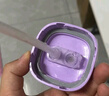 HEGEN海格恩兒童吸管杯蓋通用奶瓶杯子配件1-3歲直飲喝水杯蓋紫色 曬單實拍圖