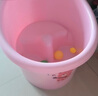 婧麒（JOYNCLEON）嬰兒洗澡盆寶寶浴盆兒童洗澡桶家用坐躺大號(hào)小孩泡澡游泳桶男 象牙黃-0-7歲感溫款【帶排水口】 曬單實(shí)拍圖