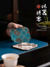 蘇氏陶瓷（SUSHI CERAMICS）功夫茶杯墊國潮風臺灣錦緞杯墊8個裝9*9cmJ0609 曬單實拍圖