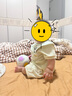 歐孕（OUYUN）新生嬰幼兒口水巾圍嘴a類夏季薄款防吐奶寶寶圍兜 叢林熊貓28×26 曬單實拍圖