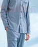芬騰男士睡衣純棉簡(jiǎn)約翻領(lǐng)純色長(cháng)袖家居服套裝 曬單實(shí)拍圖