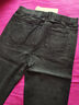 品匯菲大碼女裝牛仔褲春秋季微胖mm加肥顯瘦彈力高腰肥人外穿胖子休閑褲 黑色 5XL (建議170-190斤) 曬單實(shí)拍圖