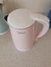 美的（Midea）電熱水壺家用電水壺?zé)畨?雙層防燙 0涂層食品級304不銹鋼 1500W快速沸騰 1.7L大容量 HJ1705 曬單實(shí)拍圖