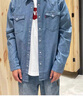 Levi's李維斯男士美式復古街頭潮流休閑百搭時(shí)尚牛仔襯衫外套 淺藍色 M 曬單實(shí)拍圖