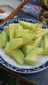 京鮮生蜜蜂授粉牛三蜜瓜網(wǎng)紋瓜單果1.5斤起凈重4.5-5斤 2-3粒裝源頭直發(fā) 曬單實拍圖