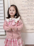 G.DUCKKIDS小黃鴨童裝女童套裝春秋款兒童jk套裝學(xué)院風(fēng)水手服女寶寶百褶裙子 襯衫+裙子+蝴蝶結(jié) 140 建議130-140cm7-8歲 曬單實(shí)拍圖