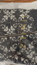 金菊【桑蠶絲100%】2025春季棒球服拉鏈開衫印花通勤真絲薄外套女上衣 黑底白菱格 XL 曬單實拍圖