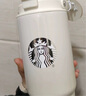 星巴克（Starbucks）杯子 經(jīng)典系列保溫吸管杯 高顏值大容量便攜隨行水杯七夕教師送禮 漸變款不銹鋼雙飲口提手杯820ml 曬單實(shí)拍圖