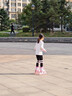 斯威（SWAY）輪滑鞋兒童溜冰鞋男女童初學(xué)套裝中小學(xué)滑輪滑冰旱冰鞋成人直排輪 莫紫八輪全閃+頭盔護具+一體支架 S (適合3-5歲)平時(shí)鞋碼25-30 曬單實(shí)拍圖