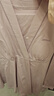 嫚熙（EMXEE）【新品】秋冬哺乳衣外出純棉孕婦自帶胸墊睡衣月子服產(chǎn)后家居服 【可拆卸杯墊】柔紫色 XL 曬單實(shí)拍圖